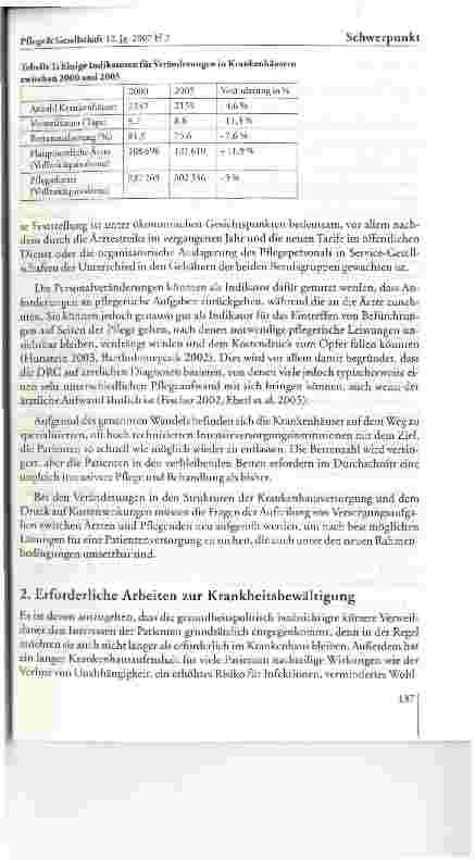 Vorschauseite 3: Kurze Verweildauer im Krankenhaus -die Rolle der Pflegenden