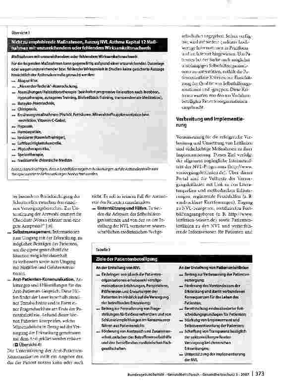 Vorschauseite 6: Das Programm für Nationale VersorgungsLeitlinien von BÄK, AWMF und KBV