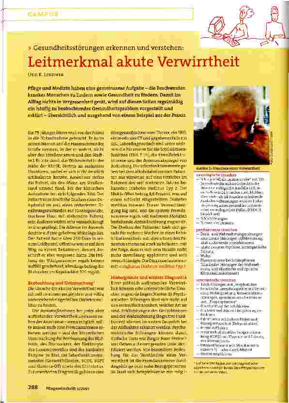 Vorschauseite 1: Gesundheitsstörungen erkennen und verstehen: Leitmerkmal akute Verwirrtheit