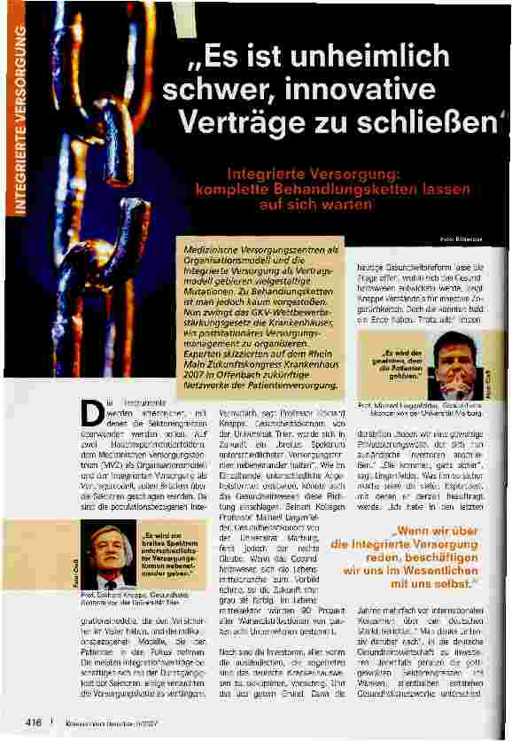 Vorschauseite 1: Es ist unheimlich schwer, innovative Verträge zu schließen