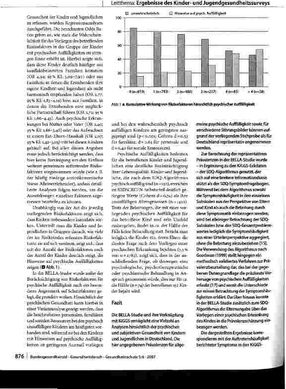 Vorschauseite 6: Psychische Gesundheit von Kindern und Jugendlichen in Deutschland