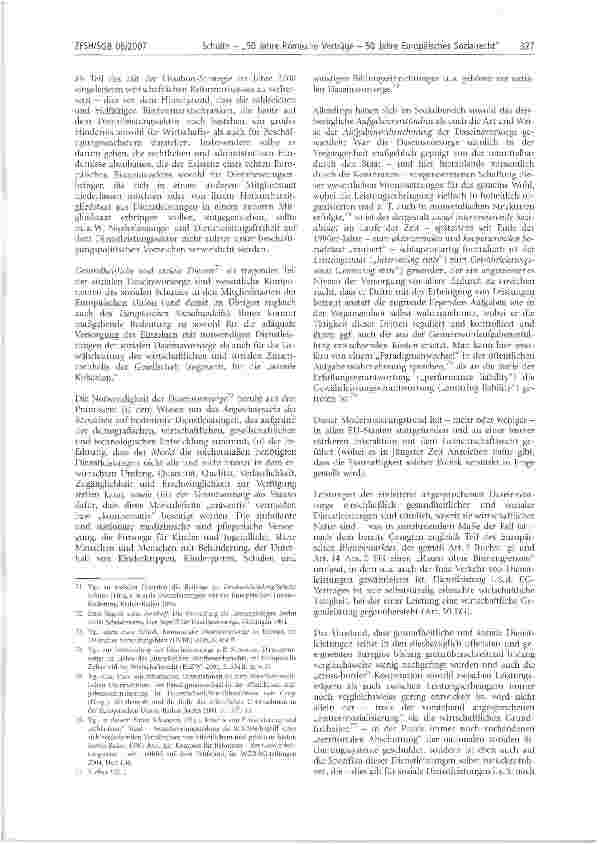 Vorschauseite 5: 50 Jahre Römische Verträge - 50 Jahre Europäisches Sozialrecht* -Teil 2