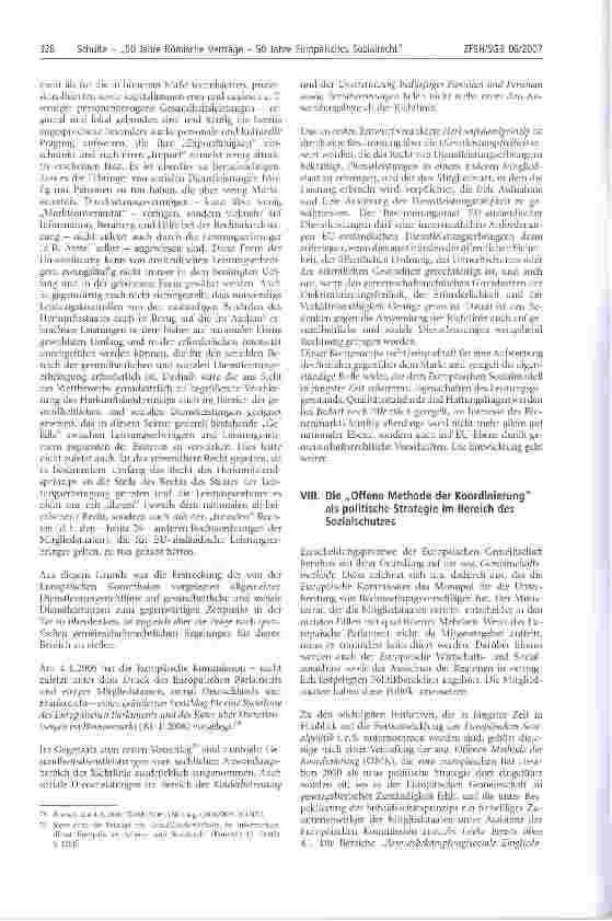 Vorschauseite 6: 50 Jahre Römische Verträge - 50 Jahre Europäisches Sozialrecht* -Teil 2