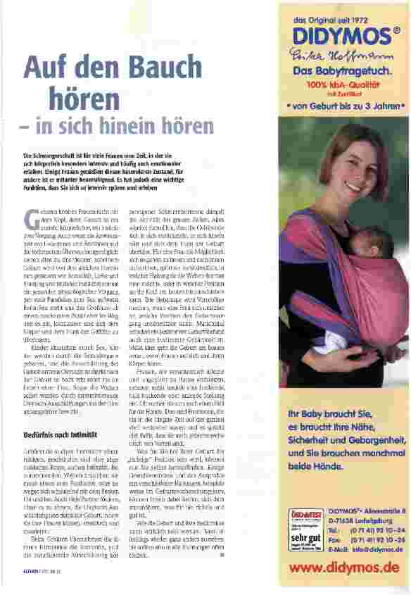 Vorschauseite 1: Auf den Bauch hören - in sich hinein hören