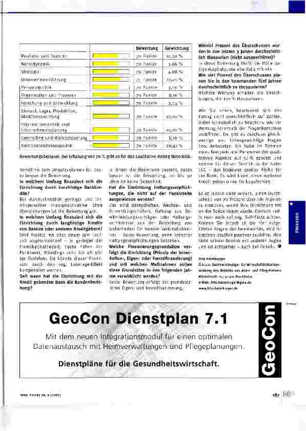 Vorschauseite 4: Rating (Teil IM): Die qualitative Beurteilung