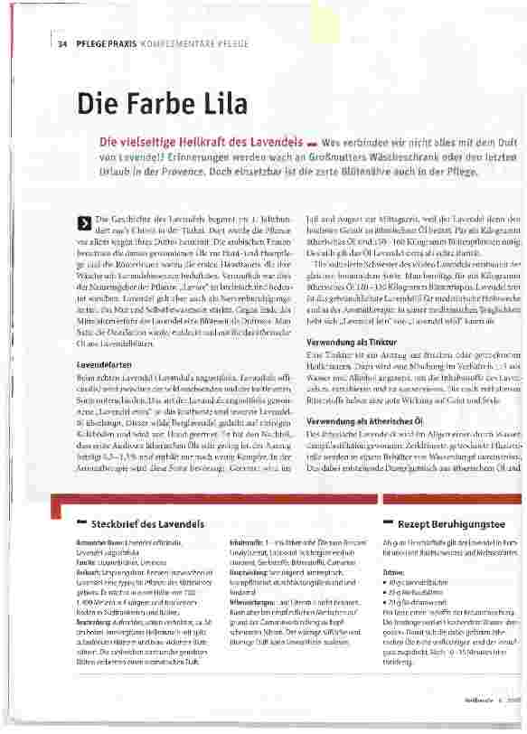 Vorschauseite 1: Die Farbe Lila