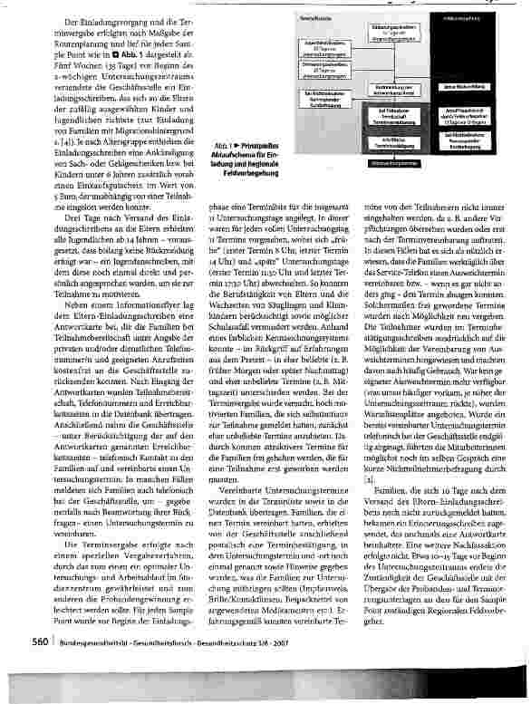 Vorschauseite 4: Der Kinderund Jugendgesundheitssurvey (KiGGS): Studienmanagement und Durchführung der Feldarbeit