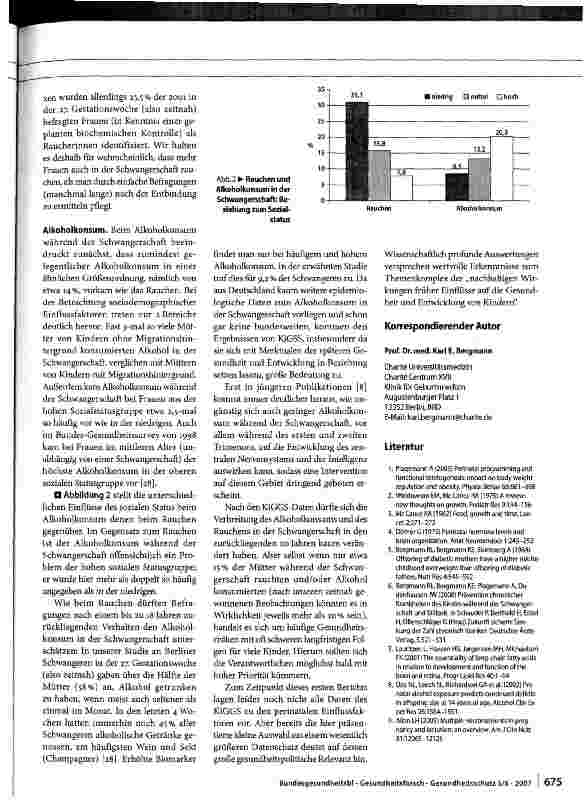 Vorschauseite 6: Perinatale Einflussfaktoren auf die spätere Gesundheit