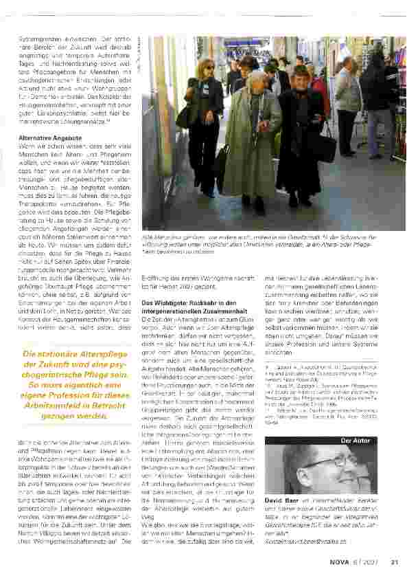 Vorschauseite 3: Entwicklungsgegenstände der Alterspflege
