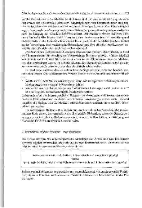 Vorschauseite 5: Ethische Argumente für und widerwerbeorientiertes Marketing von Ärzten undKrankenhäusern