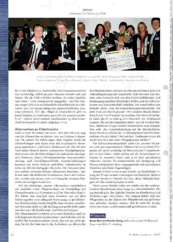 Vorschauseite 2: Mundpflege bei Mucositis