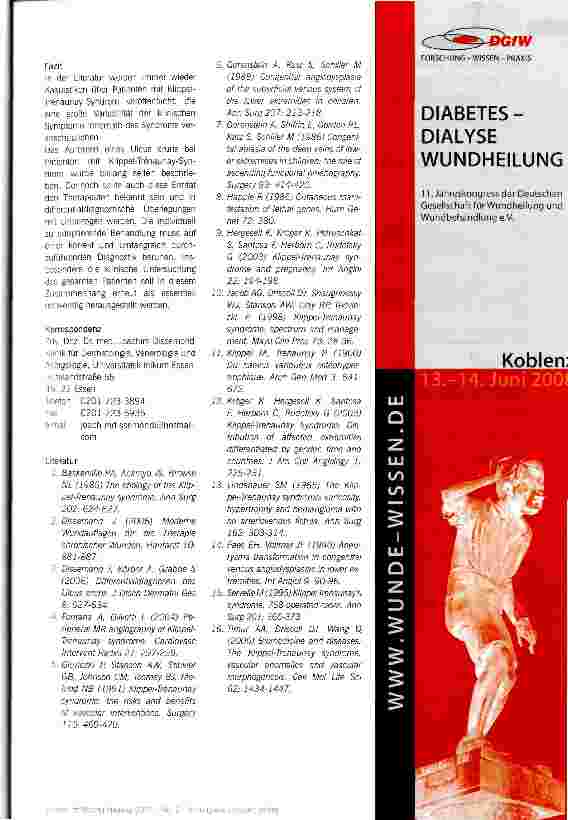 Vorschauseite 5: UIcus cruris bei Klippel-Trenaunay-Syndrom