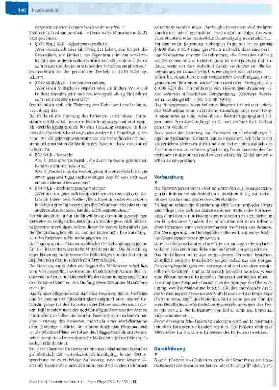Vorschauseite 2: Fixierung von Patienten bei Eigenund Fremdgefährdung