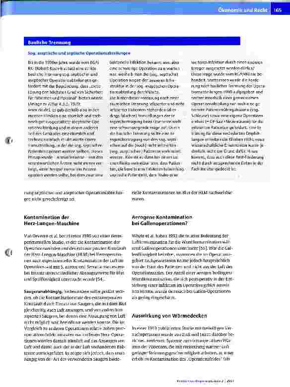 Vorschauseite 5: Die Luft als Erregerreservoir für postoperative WundinfektionenTeil 2. welche Hinweise geben mikorobiologische Studien?