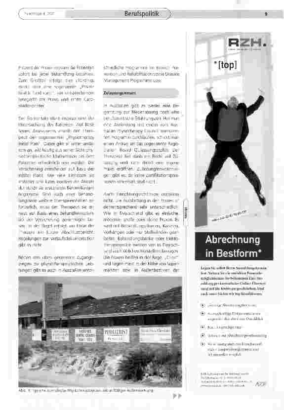 Vorschauseite 4: Behandlung ohne ärztliche Verordnung - Direct Access in Australien