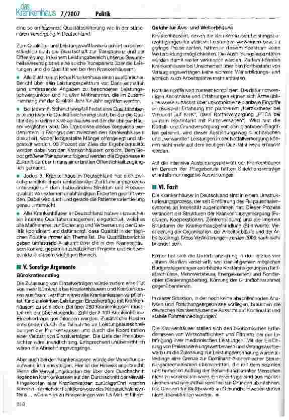Vorschauseite 5: DKG: Für den Wettbewerb um beste Qualität