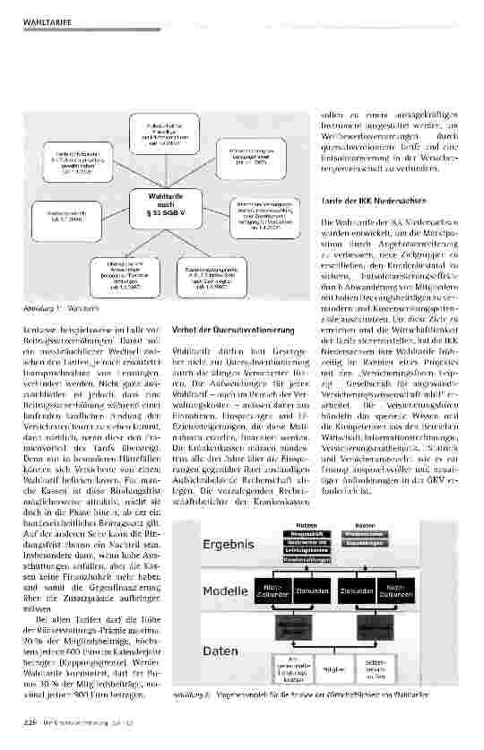 Vorschauseite 2: Wahltarife in der GKV aus Sicht der IKK Niedersachsen