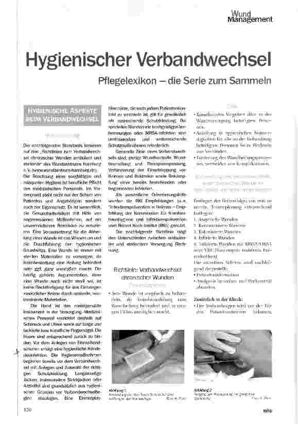 Vorschauseite 1: Hygienischer Verbandwechsel
