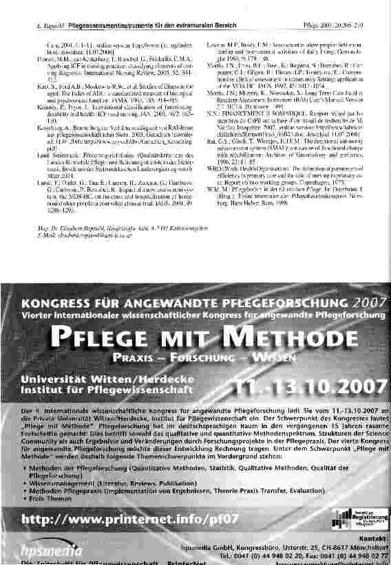 Vorschauseite 6: SMAF, RAI und ICF - Pflegeassessment-instrumente für den extramuralen Bereich