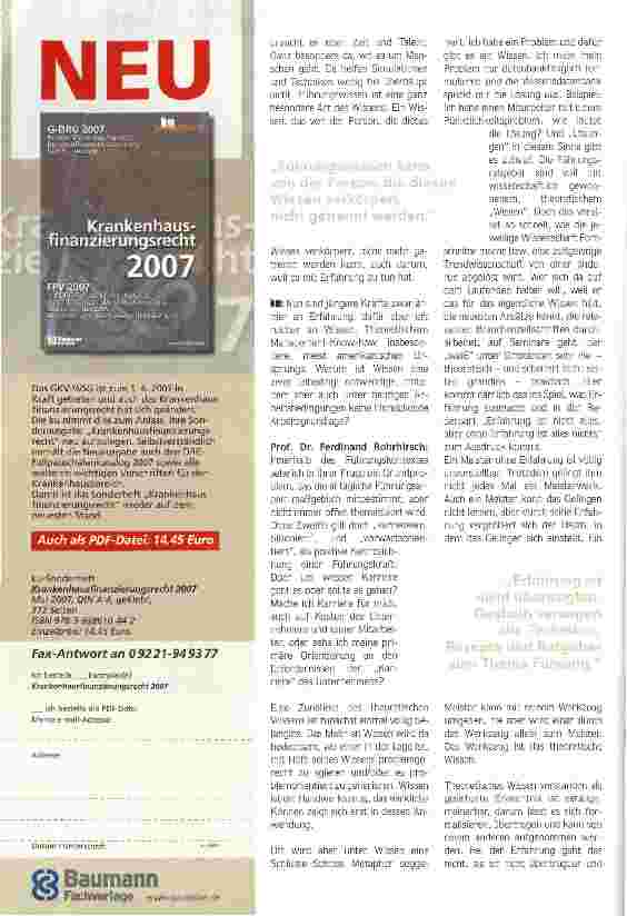 Vorschauseite 2: Eine ganz besondere Art von Wissen