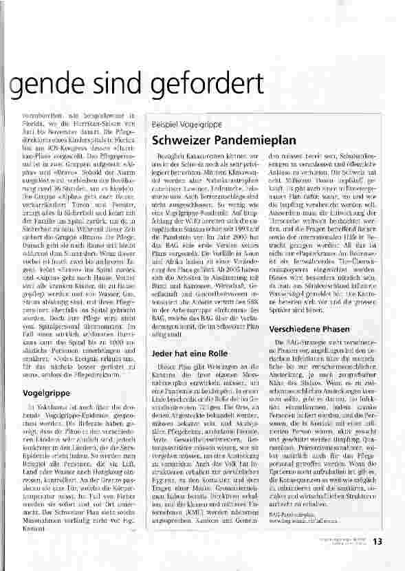 Vorschauseite 2: Das Unvorhersehbare: Pflegende sind gefordert