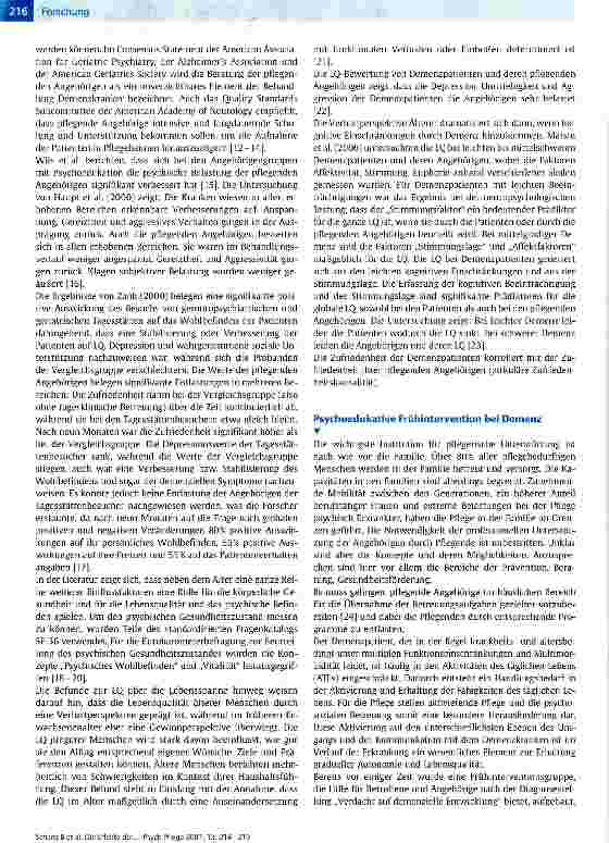 Vorschauseite 3: Die Effekte der Gruppenarbeit zur Frühintervention von Demenzpatienten und deren Angehörigen auf die Zufriedenheit