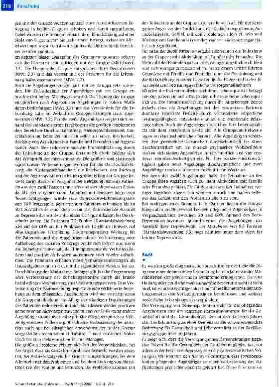 Vorschauseite 5: Die Effekte der Gruppenarbeit zur Frühintervention von Demenzpatienten und deren Angehörigen auf die Zufriedenheit