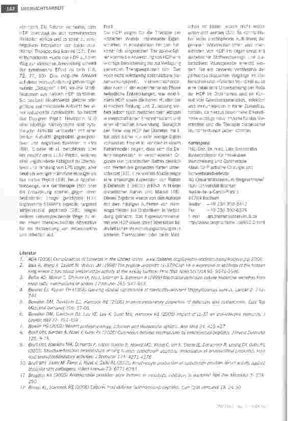 Vorschauseite 5: Effektormoleküle der angeborenen Immunabwehrneue Therapieoptionen für die Behandlung diabetischer Wunden?