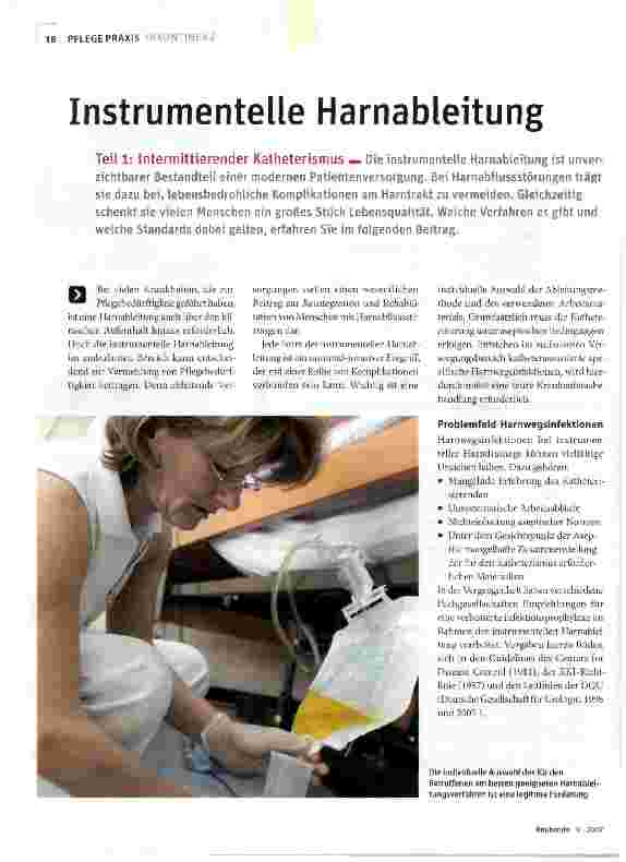 Vorschauseite 1: Instrumentelle Harnableitung