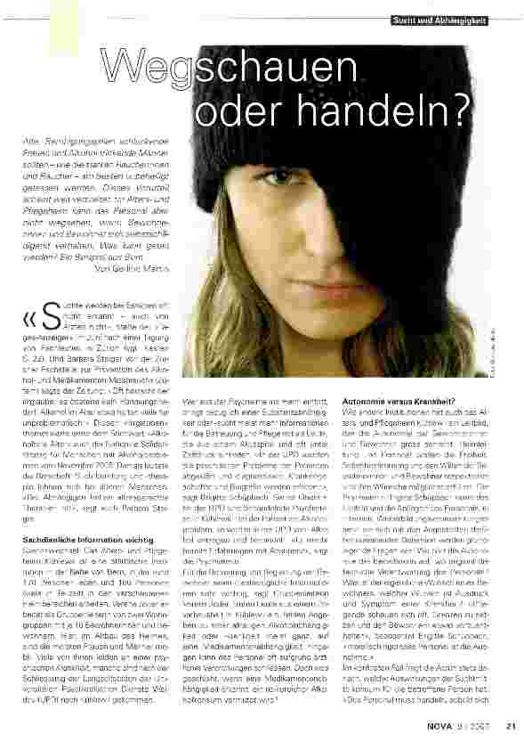 Vorschauseite 1: Wegschauen oder handeln?