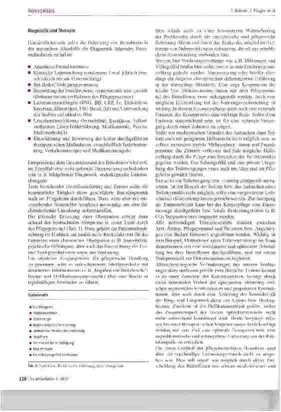 Vorschauseite 2: Chronische Obstipation in der stationären Altenhilf (K)ein Problem?