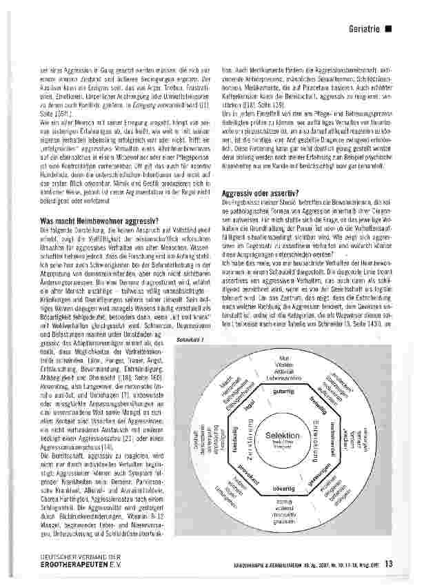 Vorschauseite 3: Die Aggression, kleine Schwester der Gewalt oder Vitalitätsund Lebensantrieb?