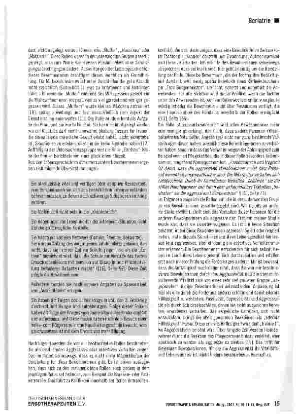 Vorschauseite 5: Die Aggression, kleine Schwester der Gewalt oder Vitalitätsund Lebensantrieb?