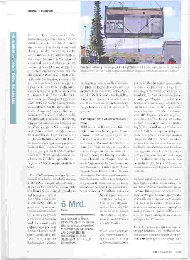 Vorschauseite 2: Die Sterilisierung von Medizinprodukten
