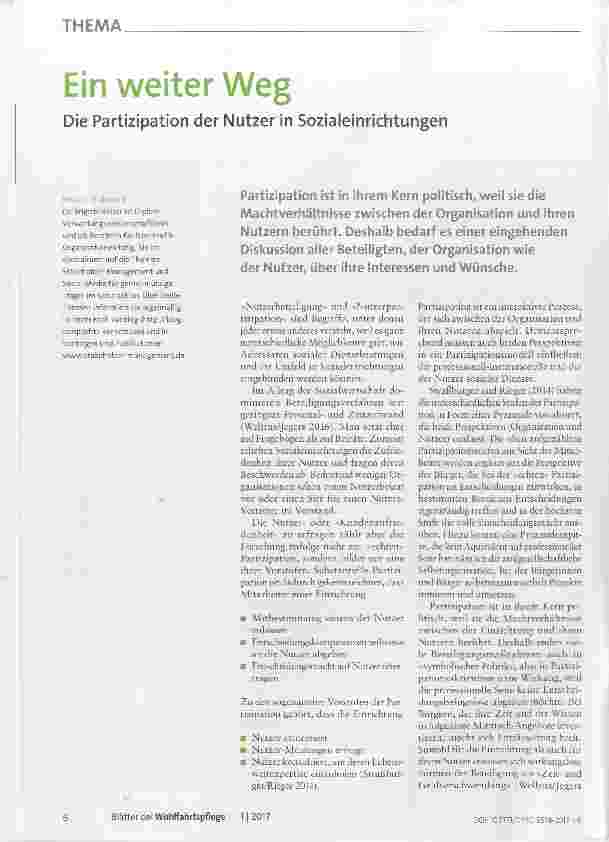 Vorschauseite 1: Ein weiter Weg