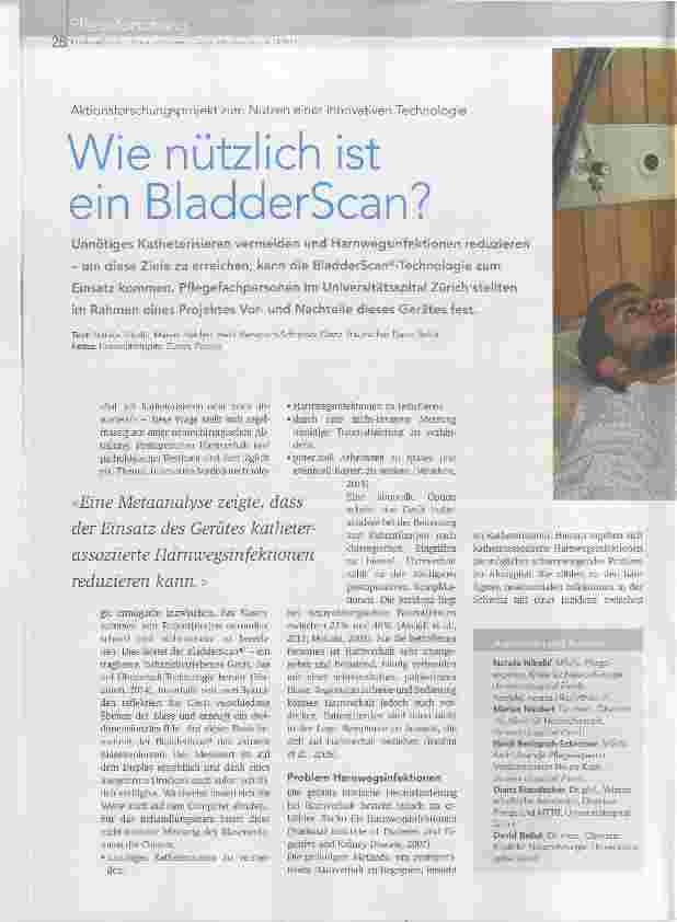 Vorschauseite 1: Wie nützlich ist ein BladderScan?