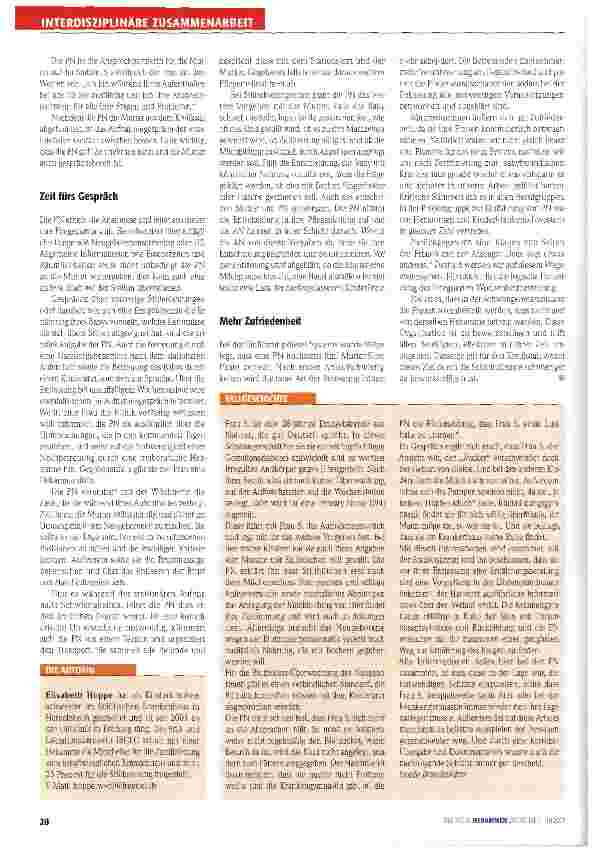 Vorschauseite 3: Primary Nursing: Eine für alle(s)