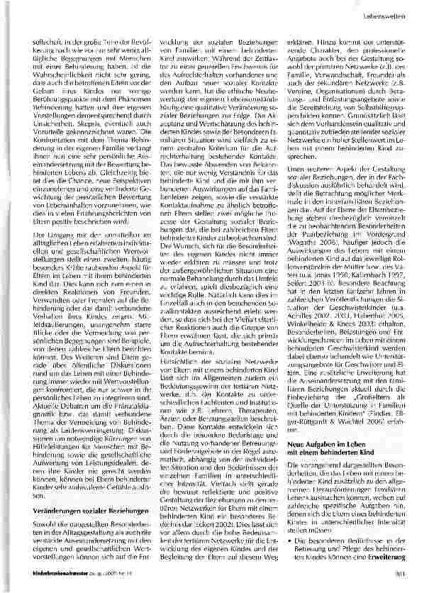Vorschauseite 3: Familien mit einem behinderten Kind