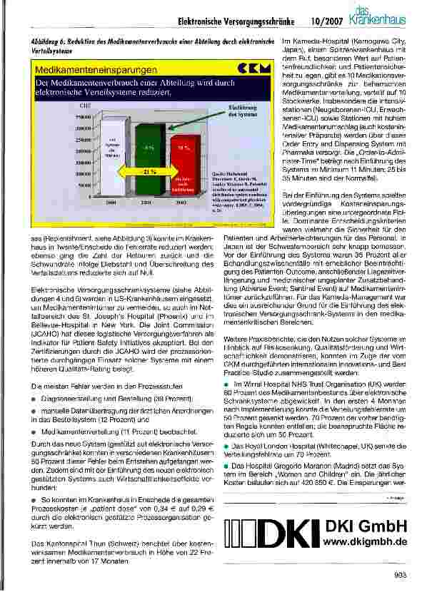 Vorschauseite 3: Elektronische Versorgungsschränke: Sicherheit und Wirtschaftlichkeit in der Medikamentenversorgung