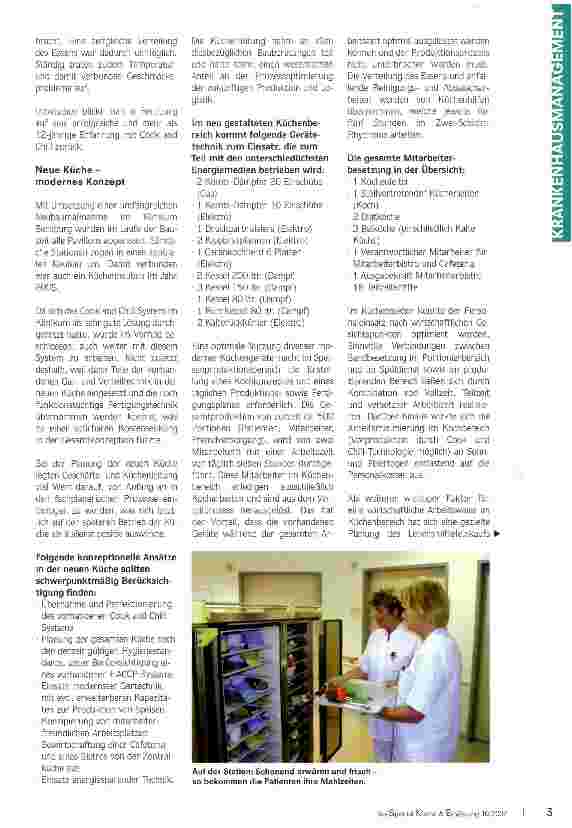 Vorschauseite 2: Das Klinikum Bernburg setzt auf Eigenregie in seiner Küche