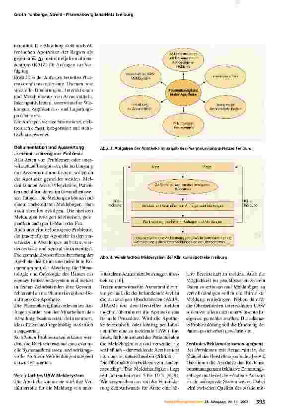 Vorschauseite 5: Das Pharmakovigilanz-Netz Freiburg