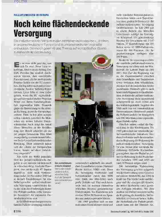 Vorschauseite 1: Noch keine flächendeckende Versorgung