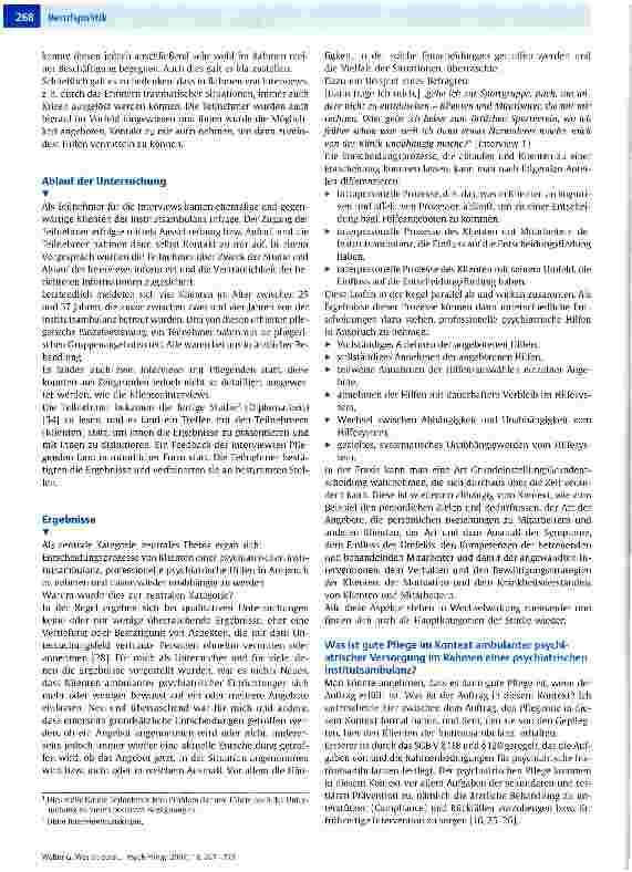 Vorschauseite 2: Was ist gute ambulante psychiatrische Pflege