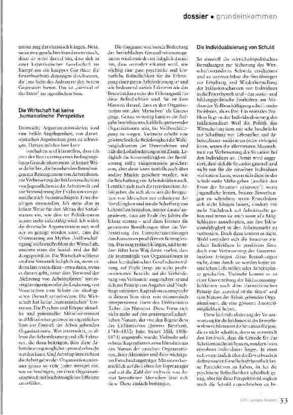 Vorschauseite 3: Argumente für ein bedingungsloses Grundeinkommen