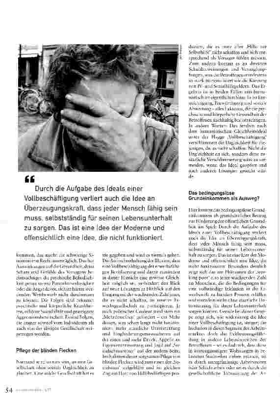 Vorschauseite 4: Argumente für ein bedingungsloses Grundeinkommen