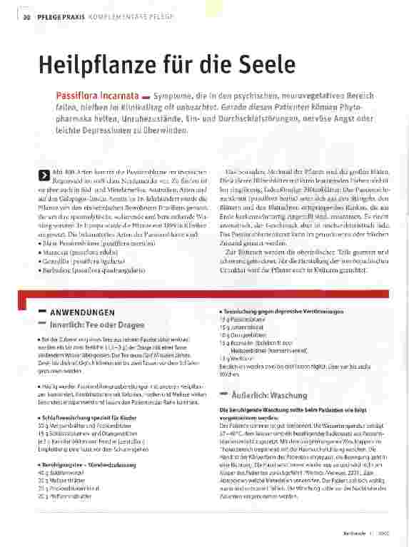 Vorschauseite 1: Heilpflanze für die Seele