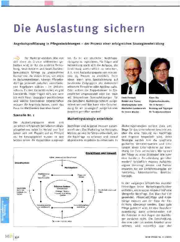 Vorschauseite 1: Die Auslastung sichern