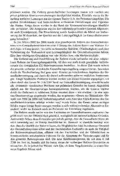Vorschauseite 2: Zur Diskussion der biomedizinischen Ethik in der Slowakischen Republik (1990-2007)