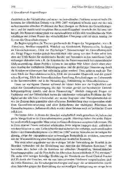 Vorschauseite 6: Zur Diskussion der biomedizinischen Ethik in der Slowakischen Republik (1990-2007)