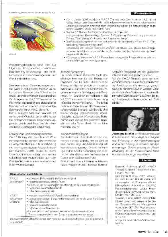 Vorschauseite 2: Unterdruck in der Wundtherapie